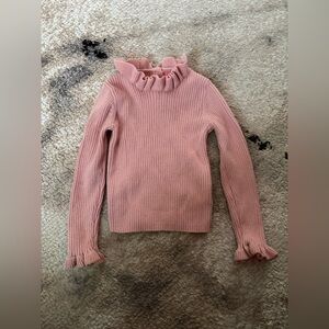 Isaac Mizrahi NY Toddler Girl Pink Ruffled Sweater